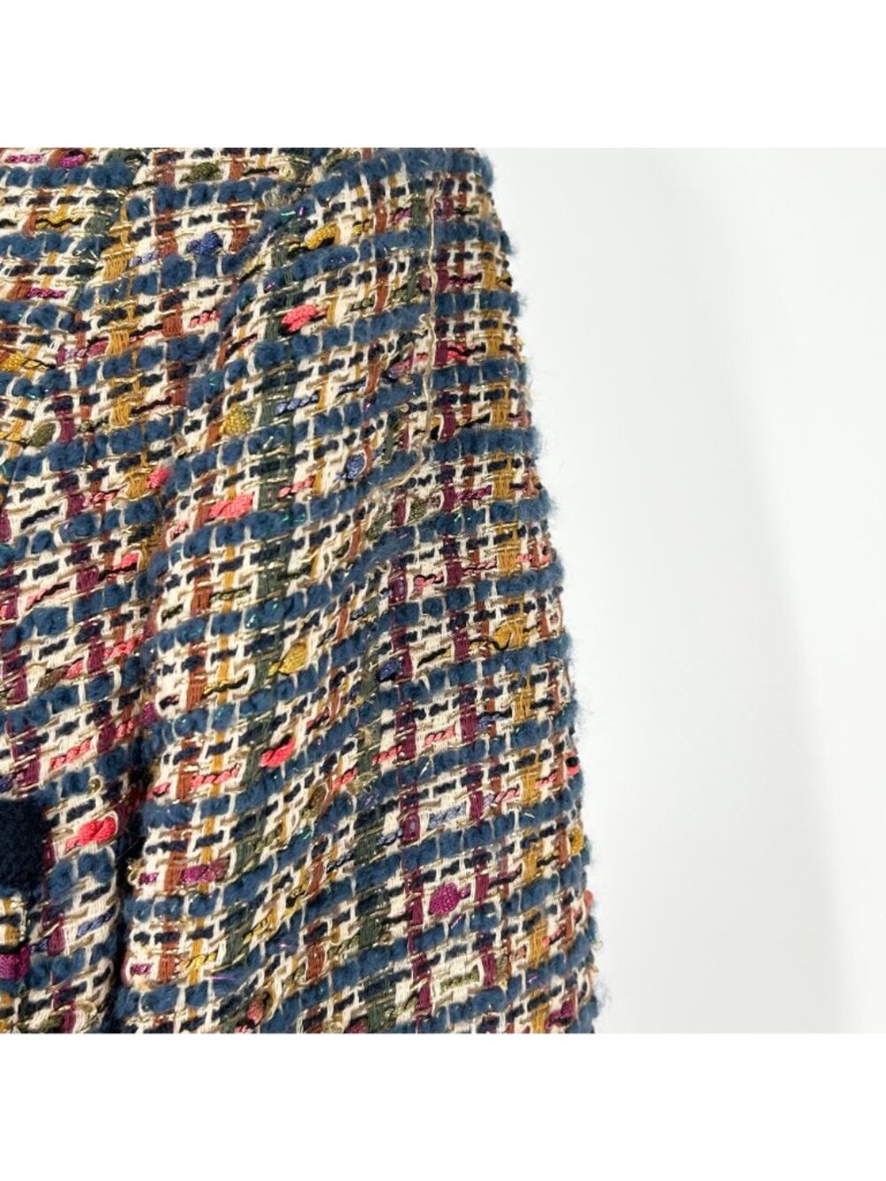NWT Veronica Beard Lars Jacket in Camel/Blue Multi - Picture 10 of 13